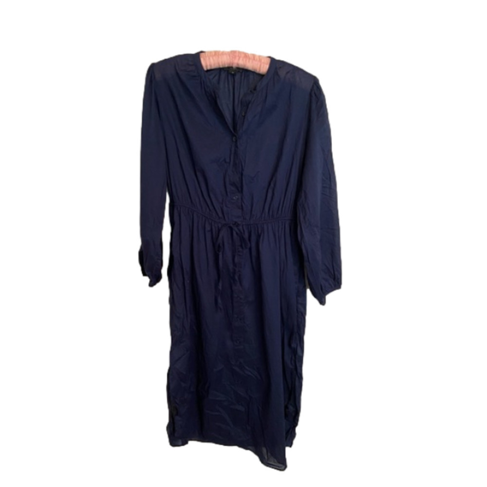 J crew Tie-waist cotton voile midi dress
